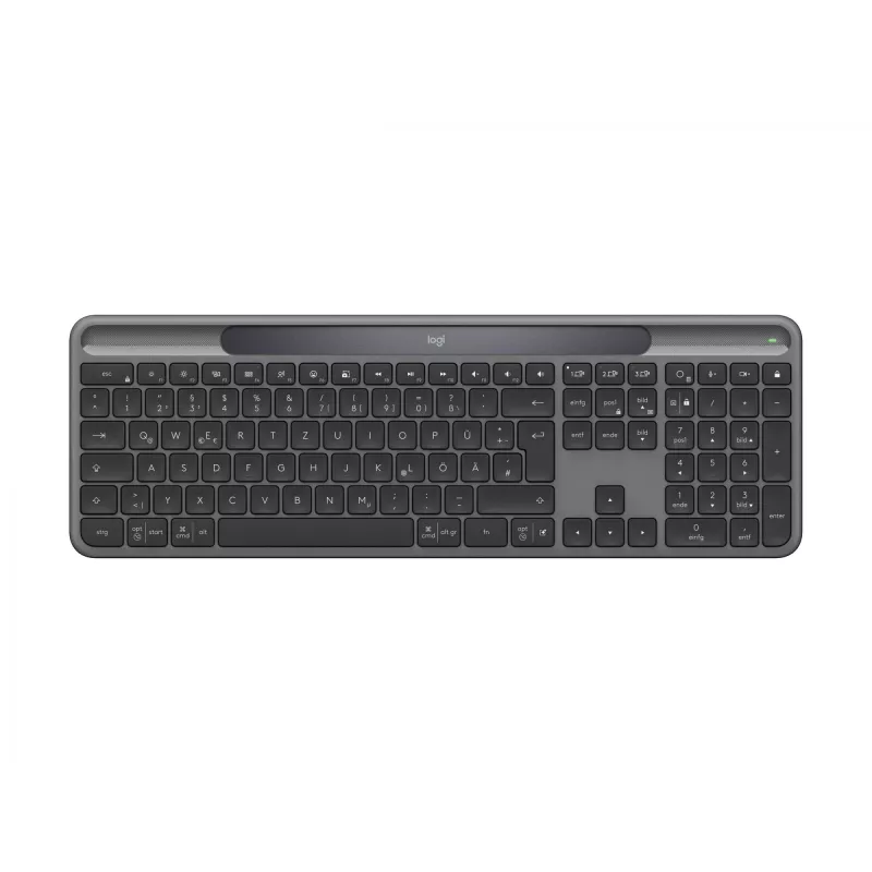 Logitech Signature plāns Solar+ K980 bezvadu tastatūra, grafīta