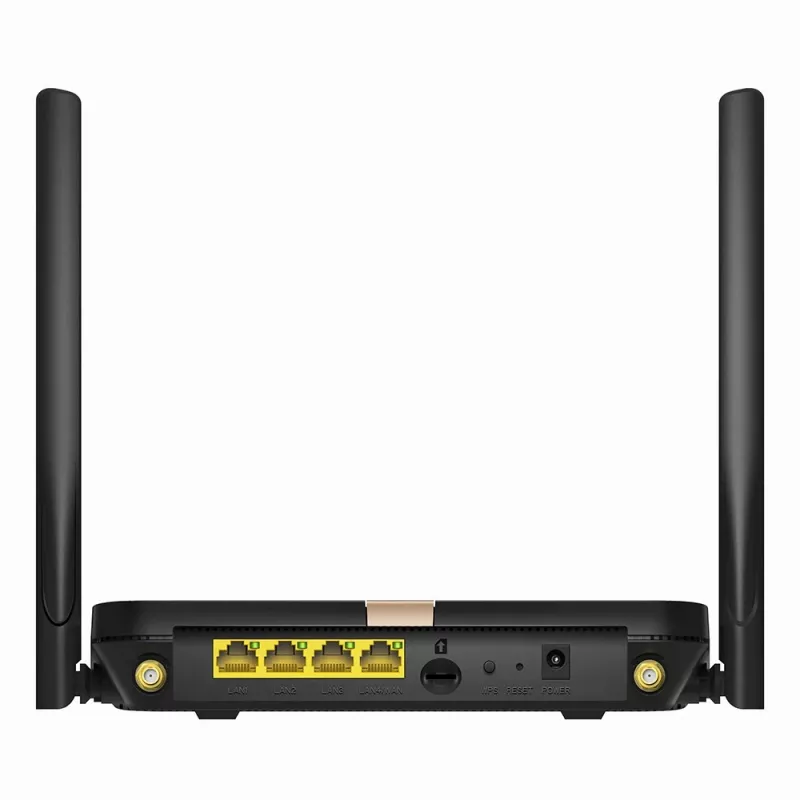 Cudy LT500D bezvadu maršrutētājs Fast Ethernet divjoslu (2.4 GHz / 5 GHz) 4G melns