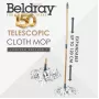 Tvaika mops Beldray LA069066GRYEU7 1500W viegls cietām grīdām, ātra tvaika tīrīšana