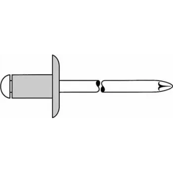 Blindkniedes GESIPA 5.0x10.0 mm K14 alumīnijs/nerūsējošais tērauds, 250 gab.