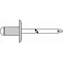 Blindkniedes GESIPA 5.0x10.0 mm K14 alumīnijs/nerūsējošais tērauds, 250 gab.