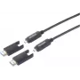 SpeaKa Professional optiskās šķiedras HDMI savienojuma kabelis HDMI-A spraudnis HDMI-Micro-D (SP-13597800)