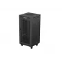 Rack cabinet LANBERG FF01-6624-23BL 24U freestanding 19 inch 600×600 mm IP20 Melns