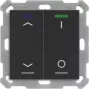MDT BE-TAL55T206.C1 KNX spiedpoga Light 55 2f RGBW temperatūras sensors melns matēts žalūzija/slēdzis 1 (BE-TAL55T206.C1)