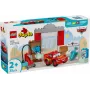 Konstruktors LEGO DUPLO 10456 Disney Zibens Makvīna vizīte pie Doka darbnīcā — 35 detaļas, piemērots bērniem no 2 gadu vecuma, lielie klucīši