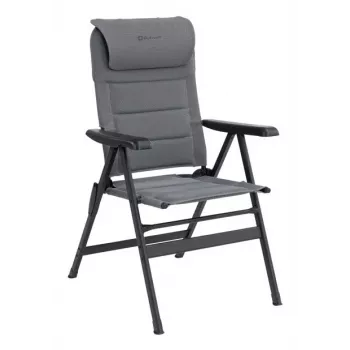 Kempinga krēsls Outwell Kenai 4 kāju, maksimālā slodze 120 kg, pelēks