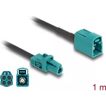 Koaksiālais kabelis DeLOCK 90129 1m Mini FAKRA Z Aqua Melns