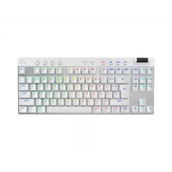 Logitech G PRO X TKL tastatūra Gaming RF Wireless + Bluetooth QWERTY US International Balta