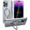 StyleShell SHOCKFlex ar statīva funkciju, telefona vāciņš caurspīdīgs, iPhone 16 Pro Max, saderīgs ar MagSafe