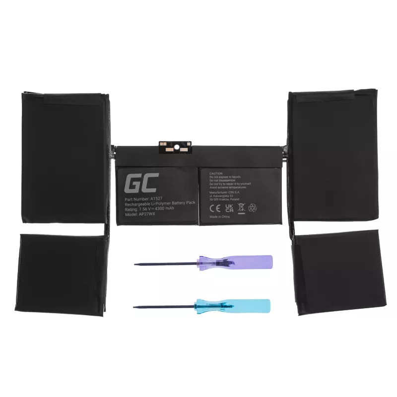 Green Cell A1527 Apple MacBook 12 A1534 (Early 2015, Early 2016, Mid 2017) akumulatoram