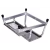 Pakāpienu ķeblītis Krause 805027, alumīnija, 2 pakāpieni, maksimālā slodze 150 kg, garums 680 mm, augstums 41 cm