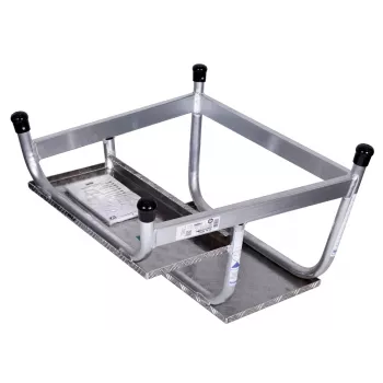 Pakāpienu ķeblītis Krause 805027, alumīnija, 2 pakāpieni, maksimālā slodze 150 kg, garums 680 mm, augstums 41 cm