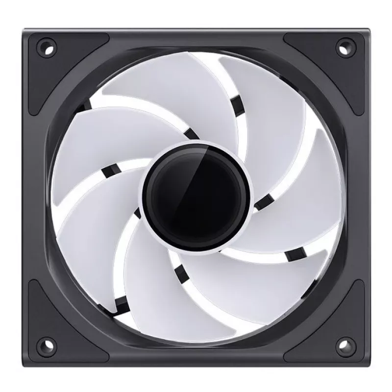 120mm korpusa ventilators Jonsbo ZK-120B Reverse ARGB Melns — 120mm, ARGB, pretējs griešanās virziens