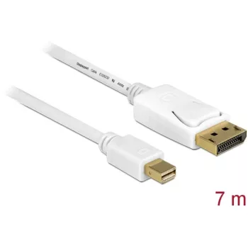 DisplayPort kabelis DeLOCK 83485 Mini DisplayPort 7 m Balts