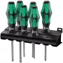 Wera 335/350/355/6 Kraftform Plus komplekts standarta skrūvgrieži