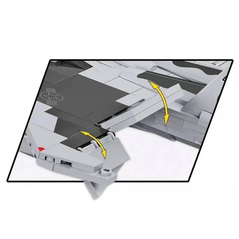 Cobi Building Blocks Boeing F-15EX Eagle II modeļa komplekts COIB-5900, kolekcionējams mēroga konstrukcijas komplekts