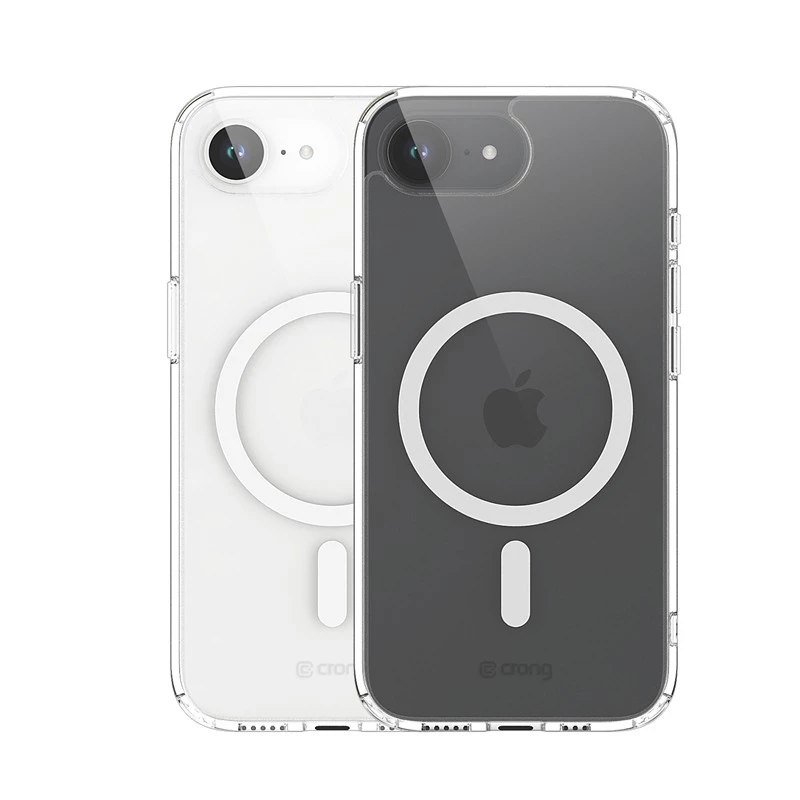 Crong caurspīdīgs MagSafe maciņš iPhone 16e — dzidrs aizsargapvalks, saderīgs ar MagSafe