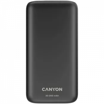Canyon Powerbank PB-301 30000 mAh PD/QC/Displejs melns mazumtirdzniecība