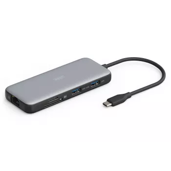 USB-C dokstacija Digitus DA-70915 8 portu 100W Power Delivery