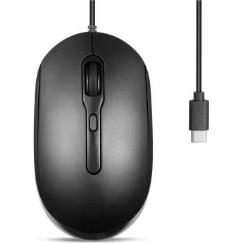 Perixx PERIMICE-222CB pele optiska klusa USB-C melna - pele - optiska (PERIMICE-222CB)