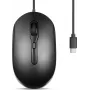 Perixx PERIMICE-222CB pele optiska klusa USB-C melna - pele - optiska (PERIMICE-222CB)