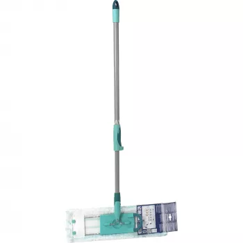 Mop Leifheit 55049 mikrošķiedras mops laminātam, flīzēm un kokam, pelēks/tirkīzzils