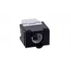 Keystone ligzda A-LAN MKB-U6-1 — RJ45 U/UTP Cat6, 22/26 AWG, melns/balts ABS korpuss
