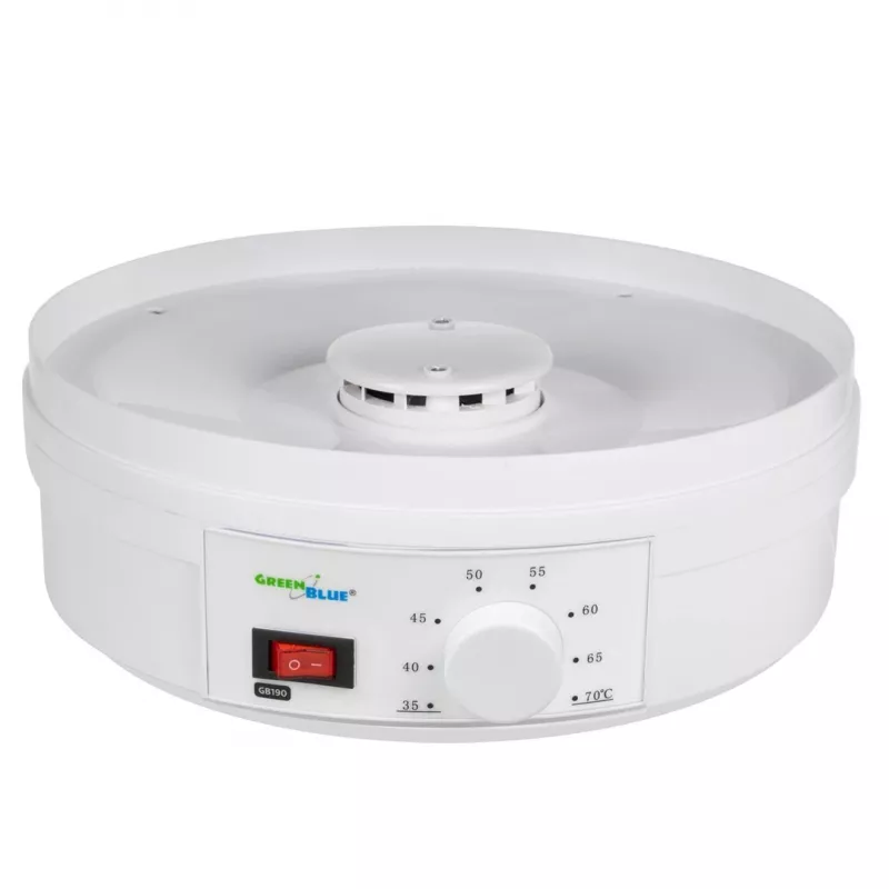 Pārtikas žāvētājs GreenBlue GB190 ar 5 restēm, 250 W, regulējama temperatūra, restes diametrs 32 cm