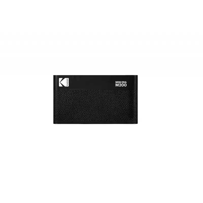 Instant kamera Kodak Mini 2 Era Melna — kompakta tūlītējās fotogrāfijas kamera, krāsaina druka