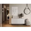 Kumode cama meble VERA 150x40x80 cm, matēti balta, skaidu plātne, 16 mm rāmis