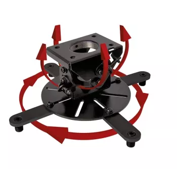 Griestu projektora stiprinājums B-TECH BT899-XL — griestu stiprinājums, 25 kg ietilpība, melns