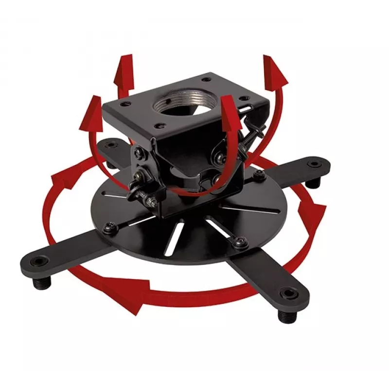 Griestu projektora stiprinājums B-TECH BT899-XL — griestu stiprinājums, 25 kg ietilpība, melns