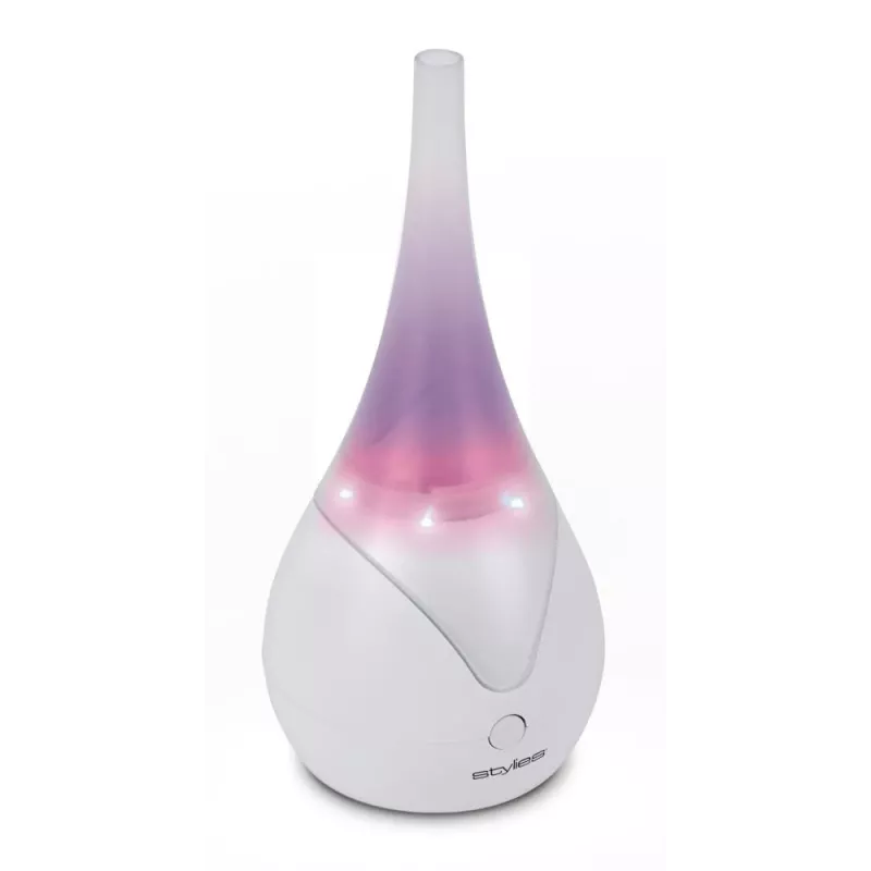 Aroma difuzors Stylies Luna balta — ultraskaņas difuzors, Ø 10 cm, A 215 mm, 6 W, 220 g