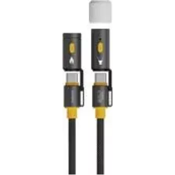 4smarts 3in1 USB-C kabeļu komplekts Explorer USB C - 1,5 m - Digitāls/Dati (541240)