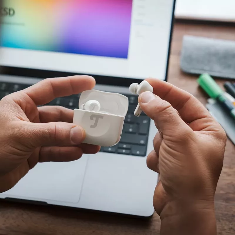 Teufel AIRY TWS Pro Bezvadu austiņas Iekšauss Zvani/Mūzika Bluetooth Balta
