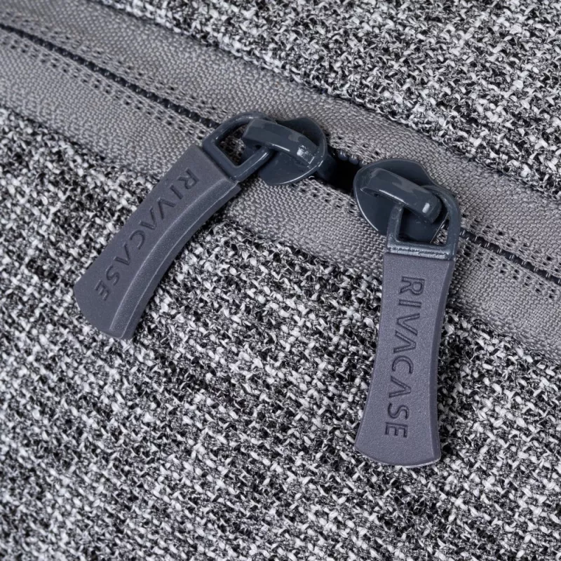 RIVACASE Anvik 15.6 inch klēpjdatora mugursoma, 15 L, pelēka, ūdensnecaurlaidīgs audums, kabatas 10.5 inch planšetei, viedtālrunim, dokumentiem, aksesuāriem, pudelei