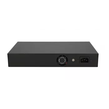 Switch Extralink VIRTUS V3 Unmanaged L2 16x Fast Ethernet (10/100) PoE 1U Melns