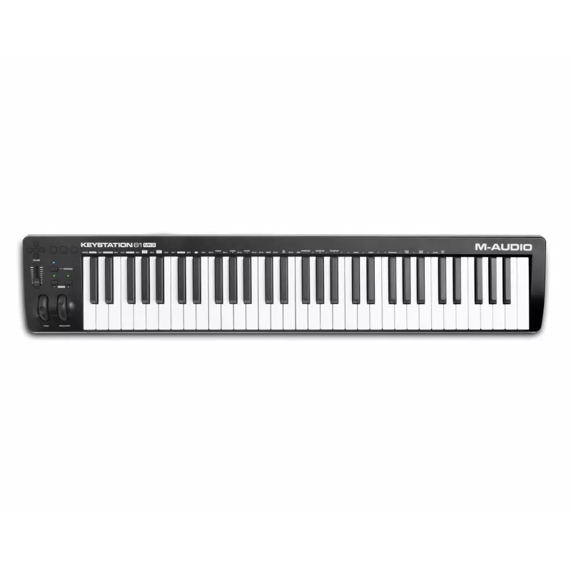 M-AUDIO Keystation 61 MK3 MIDI klaviatūra 61 taustiņi USB Melna, Balta