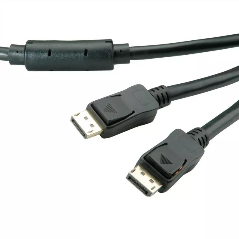 DisplayPort kabelis VALUE 14.99.3495 15 m Melns