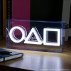 Galda un piekaramā lampa Paladone LED neona gaisma Squid Game dizains PP13775SG