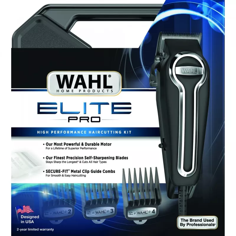Matu mašīna Wahl Elite Pro Melns 11 1mm līdz 2.5cm AC 230V