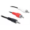 Audio kabelis 3,5mm/2 x RCA DeLOCK 84212