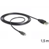 USB kabelis DeLOCK USB 2.0-A - USB micro-B 1.5m