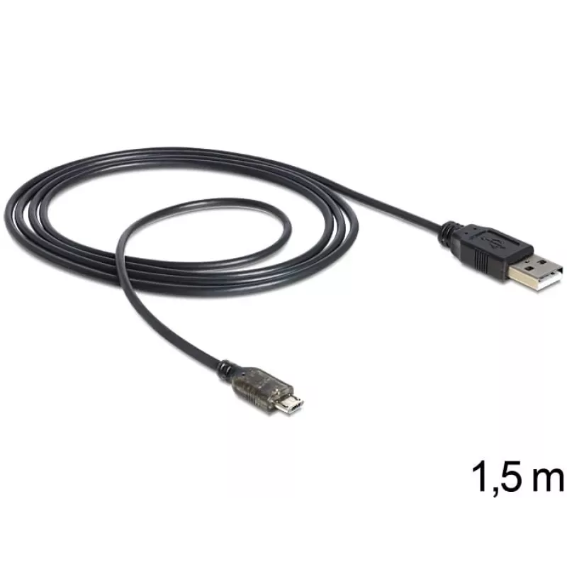 USB kabelis DeLOCK USB 2.0-A - USB micro-B 1.5m