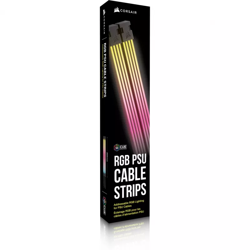 iCUE ARGB PSU kabeļu sloksnes, LED lentes 2x 240 mm, barošanas blokam - kabelis