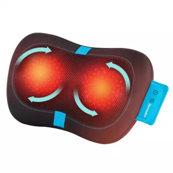 Spilvena masieris HoMedics SP-50H ar šiatsu mezgliņiem un siltuma funkciju