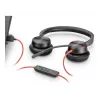 Austiņas POLY Melnswire C5220 vadu USB-C birojam zvanu centram