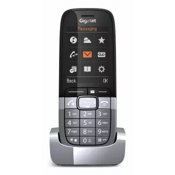 Gigaset SL850H Pro DECT telefons ar zvanītāja ID, titāna krāsā