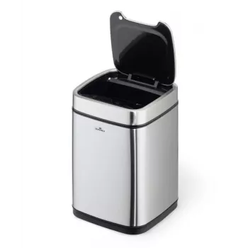 Atkritumu tvertne Durable NO TOUCH 6L Taisnstūrveida Nerūsējošais tērauds Sudraba Melna
