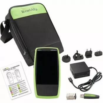 PoE tīkla un kabeļu testeris Fluke Networks NetAlly LinkRunner AT 3000 — RJ-45, SFP/SFP+, Li-Ion 9750 mAh